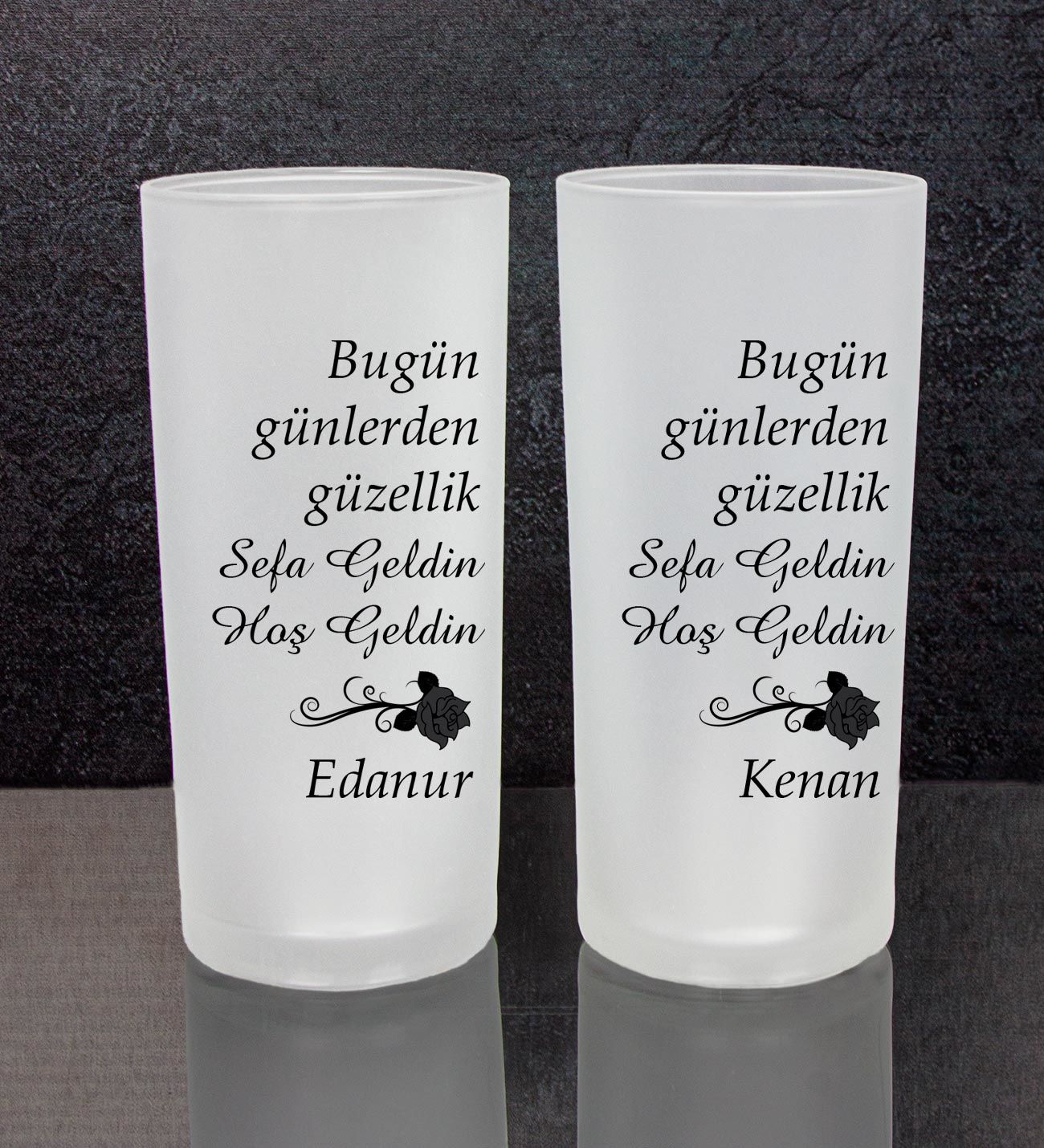eJOYA Kişiye Özel 2'li Rakı Bardağı 111474