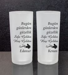 eJOYA Kişiye Özel 2'li Rakı Bardağı 111474