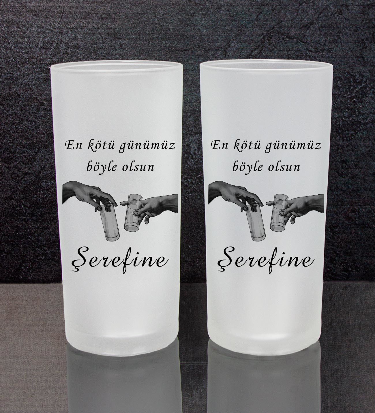 eJOYA Kişiye Özel 2'li Rakı Bardağı 111479