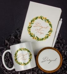 eJOYA Kişiye Özel Defter Kalem Kupa Ve Bardak Altlığı Hediye Seti 103862