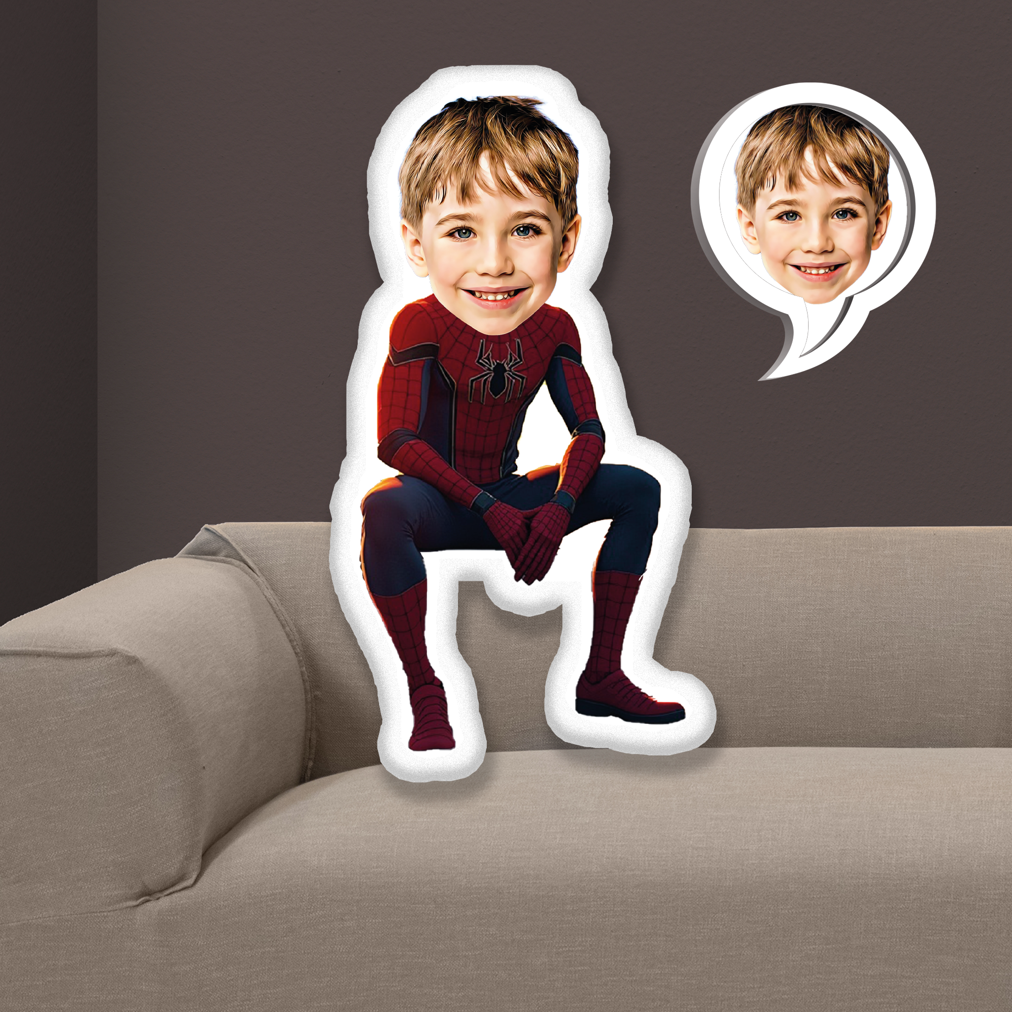 eJOYA Kişiye Özel Fotoğraflı Çizgi Karakter Yastık 115629