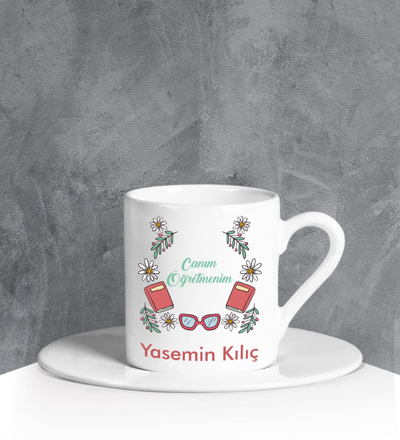 eJOYA Kişiye Özel Canım Öğretmenim Türk Kahvesi Fincanı 90668