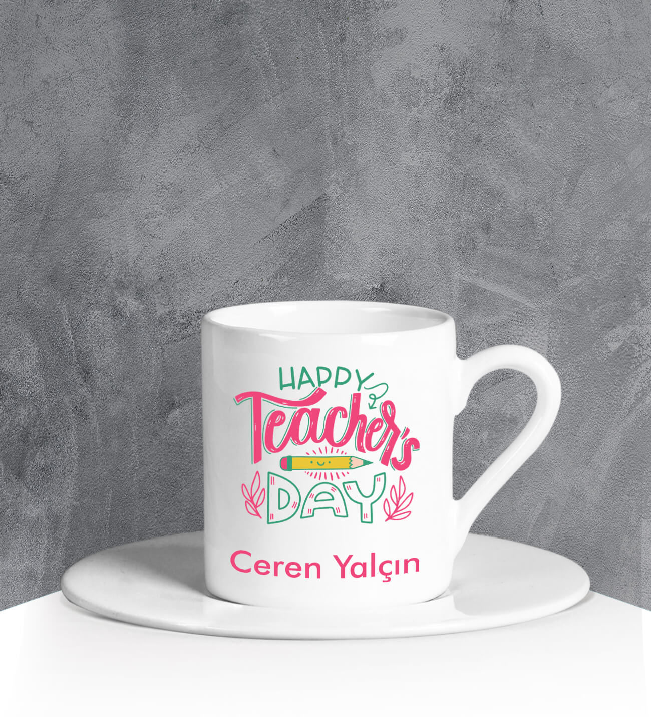 eJOYA Kişiye Özel Teachers Day Türk Kahvesi Fincanı 90676