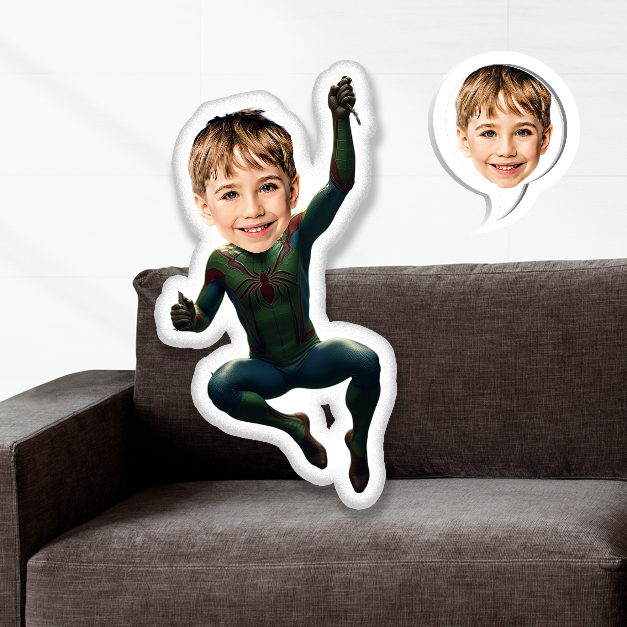 eJOYA Kişiye Özel Fotoğraflı Çizgi Karakter Yastık 115632