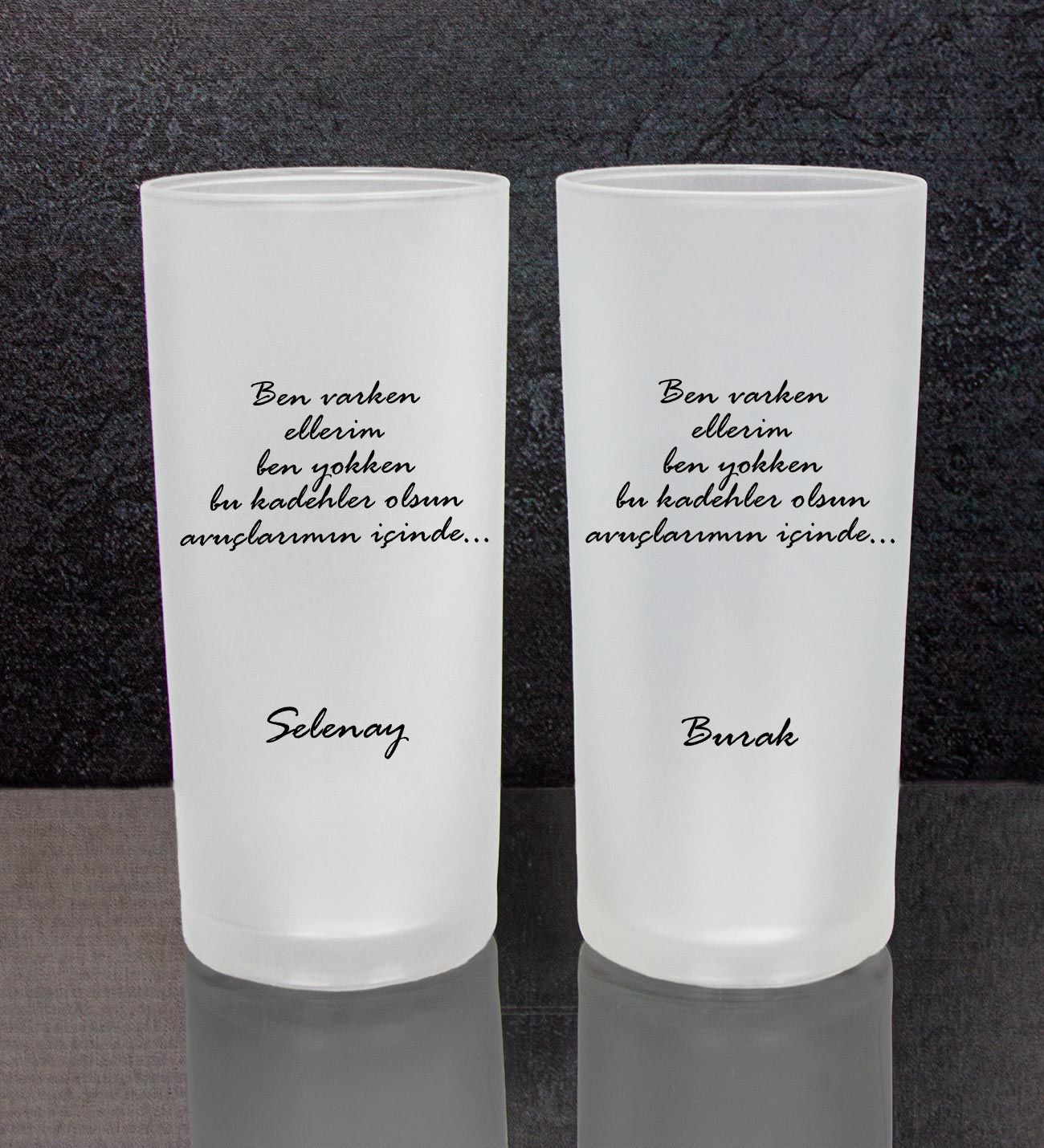 eJOYA Kişiye Özel 2'li Rakı Bardağı 111511