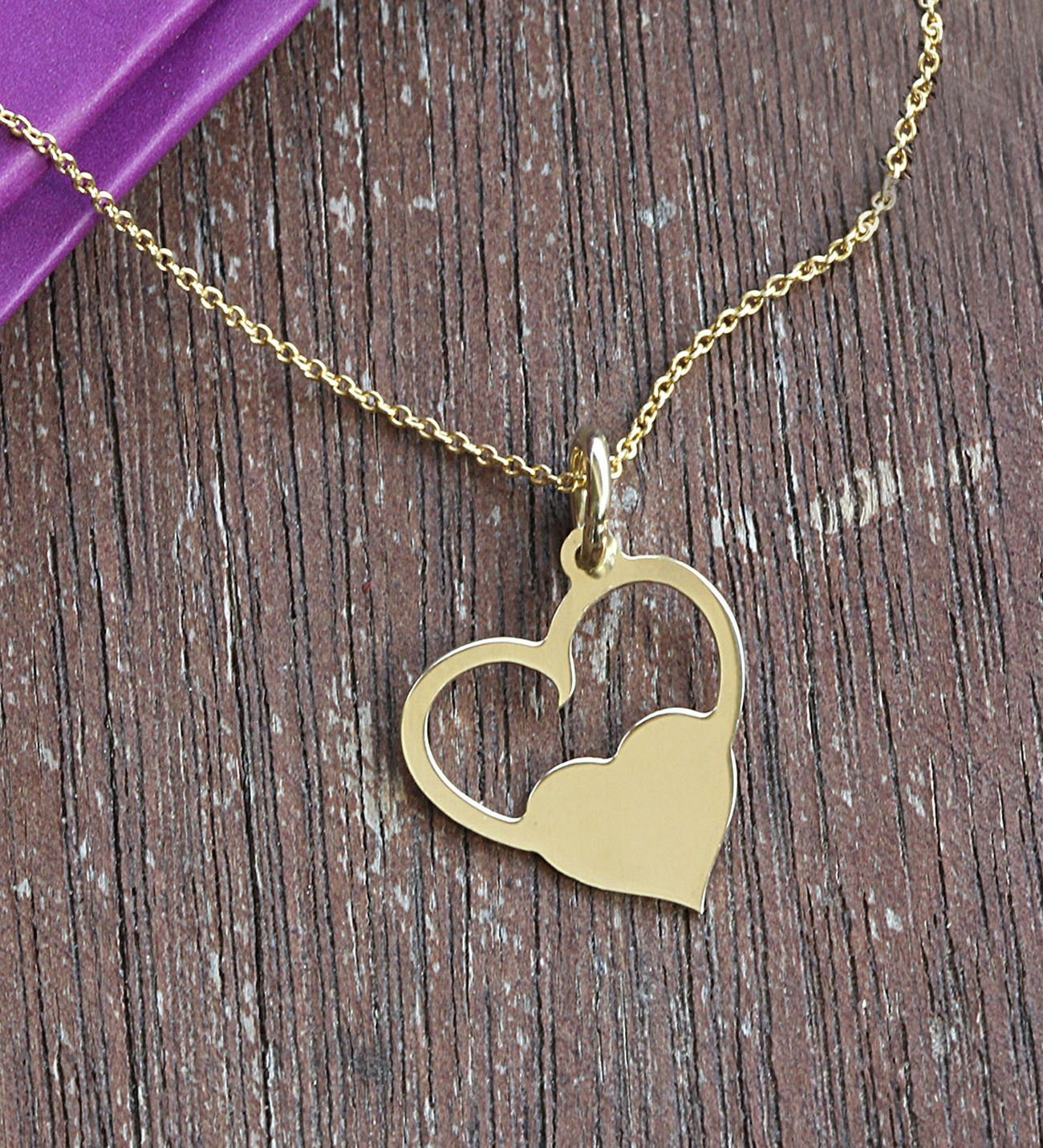 eJOYA Kalp Altın Kolye 76560