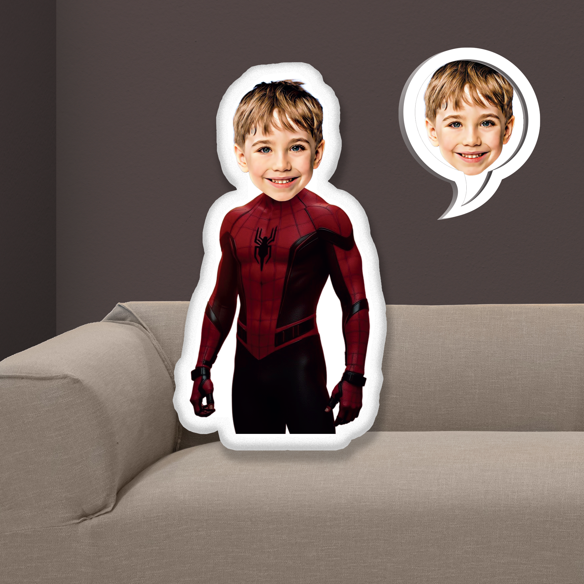 eJOYA Kişiye Özel Fotoğraflı Çizgi Karakter Yastık 115634