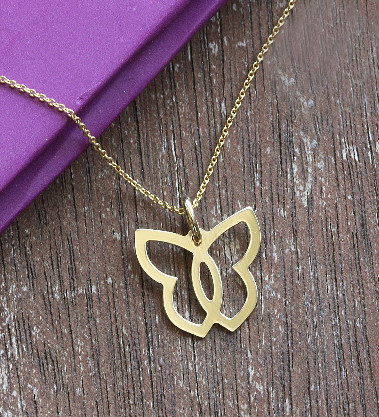 eJOYA Kelebek Altın Kolye 76594