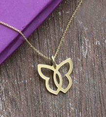 eJOYA Kelebek Altın Kolye 76594