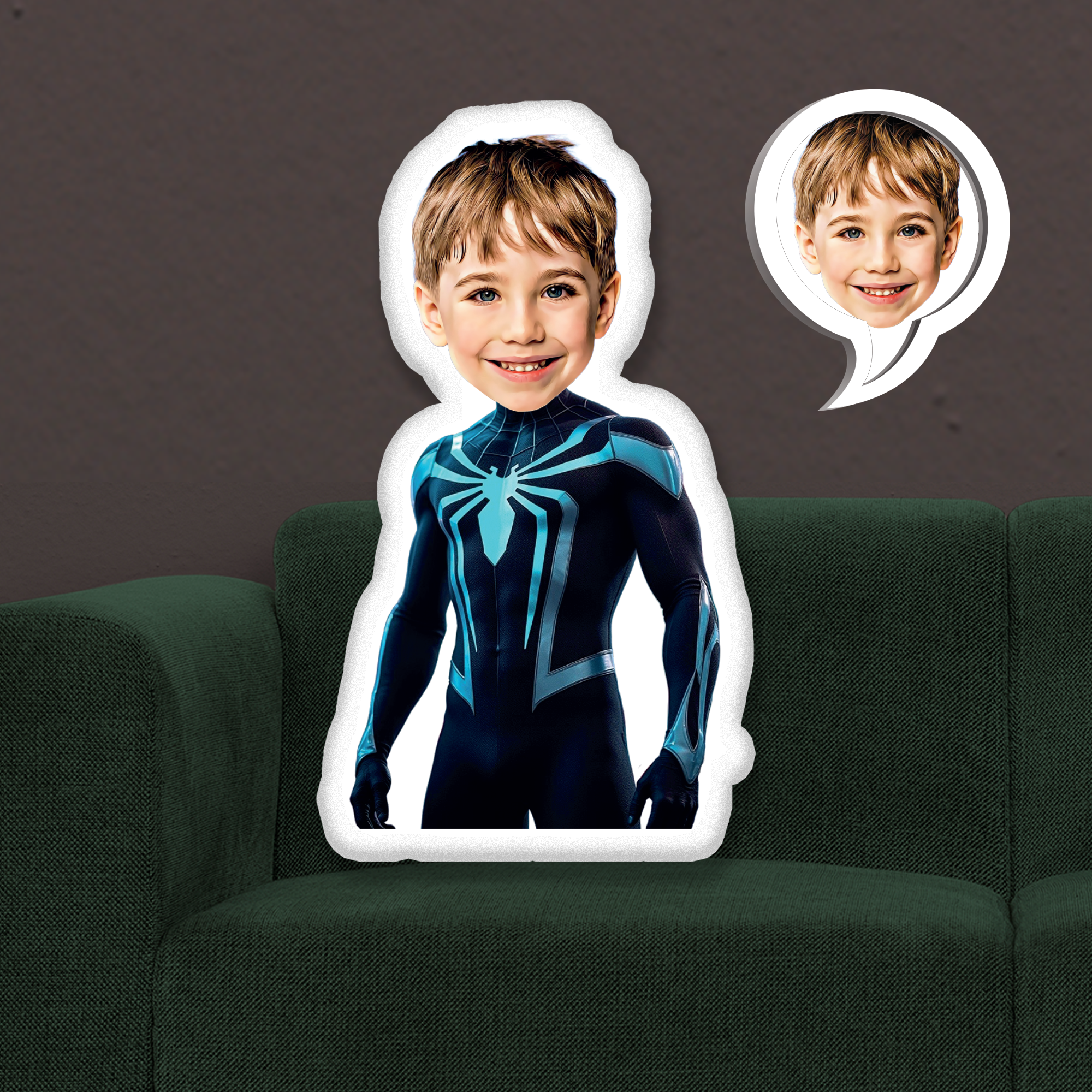 eJOYA Kişiye Özel Fotoğraflı Çizgi Karakter Yastık 115635