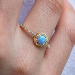 eJOYA Altın Opal Taşlı Yüzük 107511