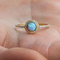 eJOYA Altın Opal Taşlı Yüzük 107511