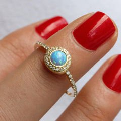 eJOYA Altın Opal Taşlı Yüzük 107511