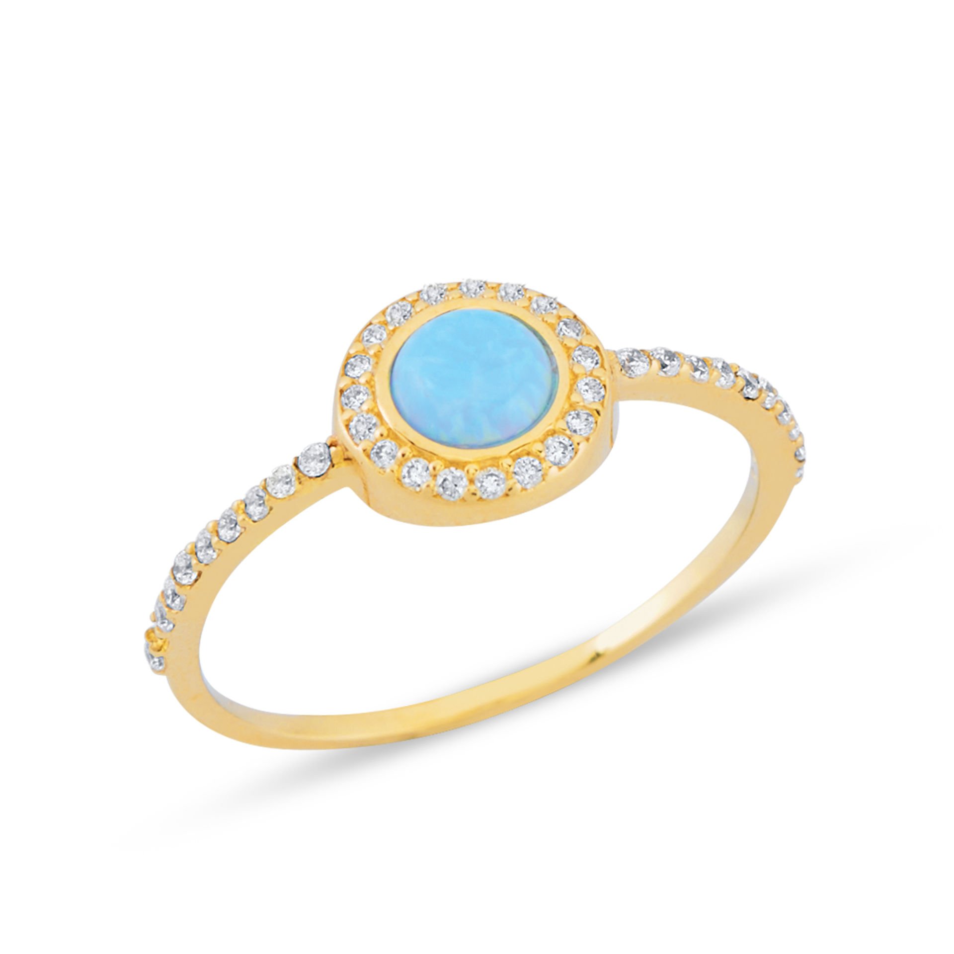 eJOYA Altın Opal Taşlı Yüzük 107511