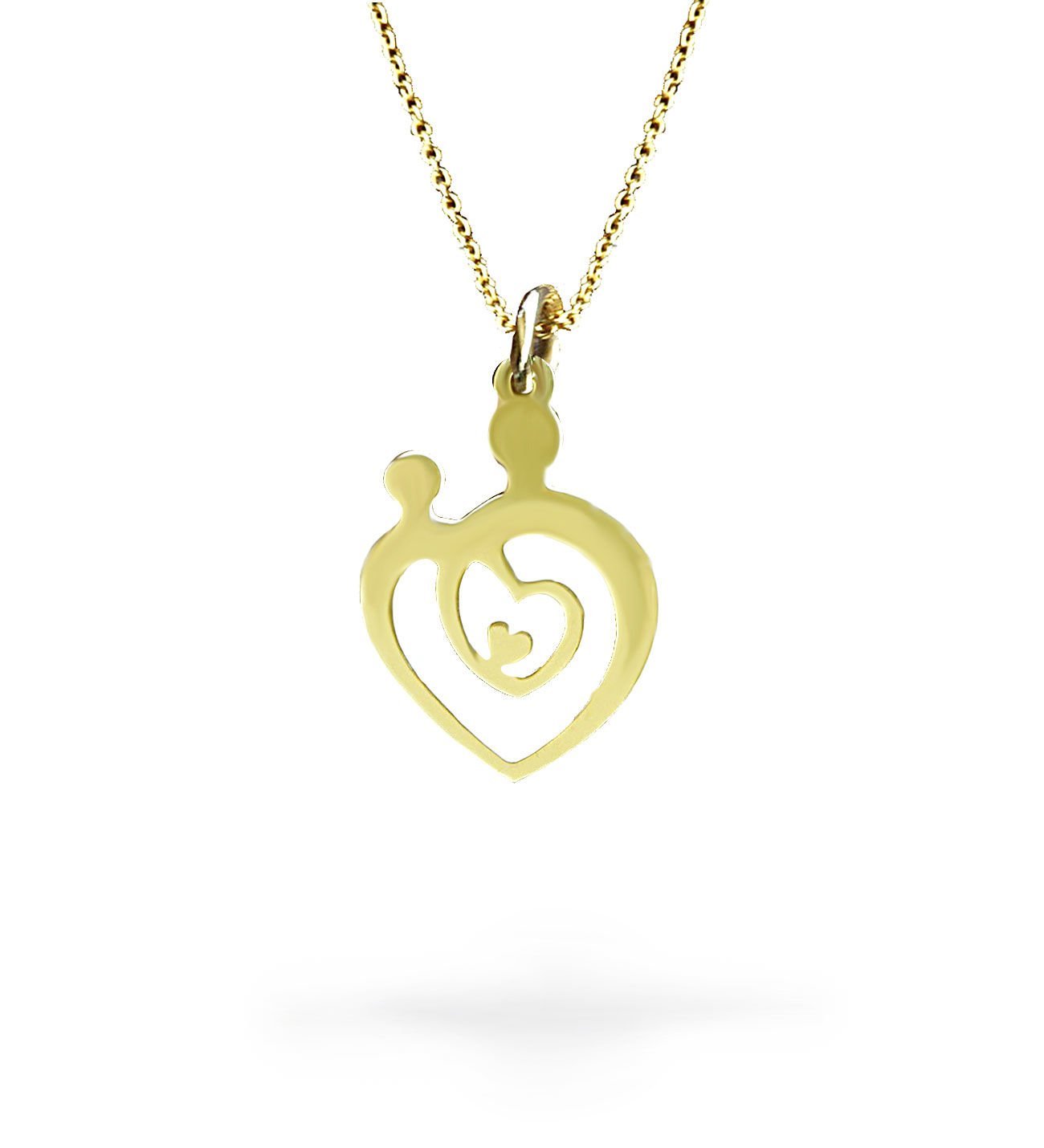 eJOYA Kalbimdeki Anne ve Çocuk Altın Kolye 76615