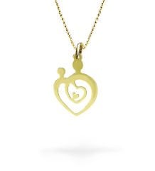 eJOYA Kalbimdeki Anne ve Çocuk Altın Kolye 76615