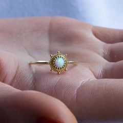 eJOYA Altın Opal Taşlı Yüzük 107517