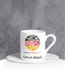 eJOYA Kişiye Özel Almanca Öğretmeni Türk Kahvesi Fincanı 90700