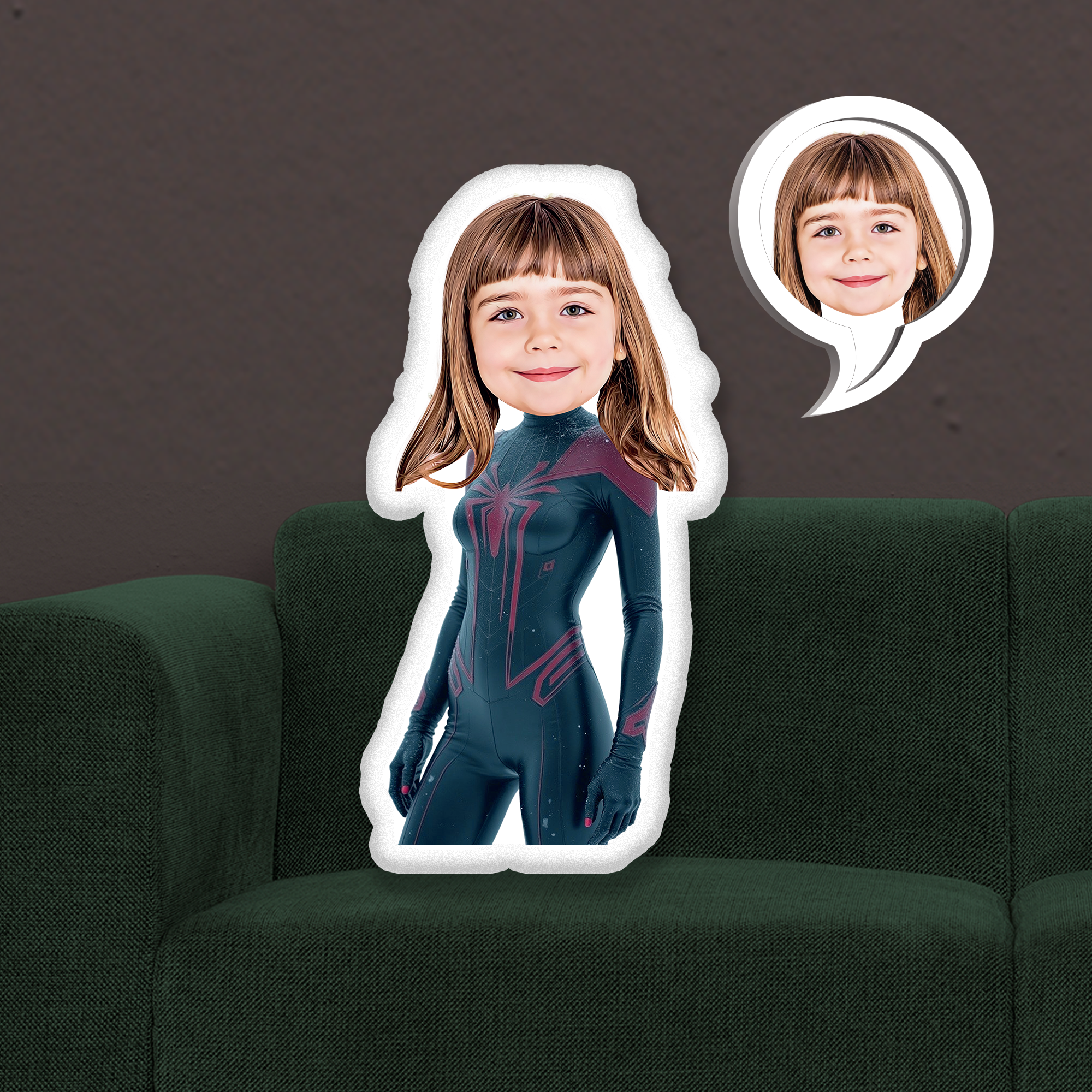 eJOYA Kişiye Özel Fotoğraflı Çizgi Karakter Yastık 115638