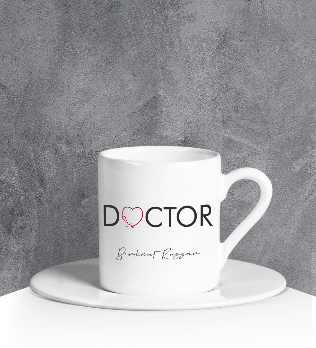 eJOYA Kişiye Özel Doktor Türk Kahvesi Fincanı 90703