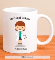 eJOYA Kişiye Özel En Güzel Doktor Kupa Bardak 79926