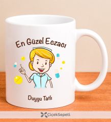 eJOYA Kişiye Özel En Güzel Eczacı Kupa Bardak 79932