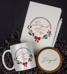 eJOYA Kişiye Özel Defter Kalem Kupa Ve Bardak Altlığı Hediye Seti 103924