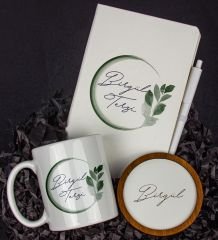 eJOYA Kişiye Özel Defter Kalem Kupa Ve Bardak Altlığı Hediye Seti 103932