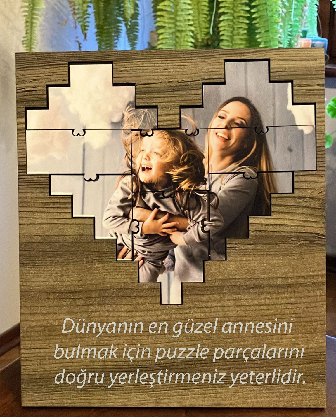 eJOYA Kişiye Özel Fotoğraflı Dünyanın En Güzel Annesi Nasıl Bulunur ? Puzzle 115001