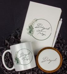 eJOYA Kişiye Özel Defter Kalem Kupa Ve Bardak Altlığı Hediye Seti 103937