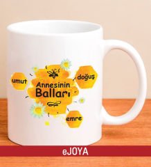 eJOYA Kişiye Özel Annesinin Balları Kupa Bardak 79949