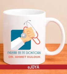 eJOYA Kişiye Özel Mesajlı Doktor Kupa Bardak 79951