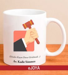 eJOYA Kişiye Özel Mesajlı Avukat Kupa Bardak 79952