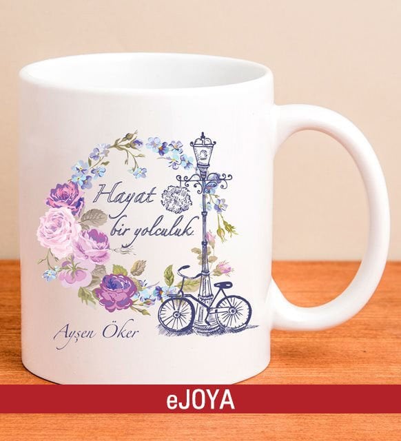 eJOYA Kişiye Özel Hayat Bir Yolculuk Kupa Bardak 79958