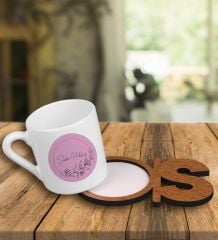 eJOYA Kişiye Özel Türk Kahvesi Fincanı Ve Harfli Fincan Altlığı 101166