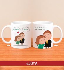 eJOYA Kişiye Özel Mutlu Çiftler Kupa Bardak 79962