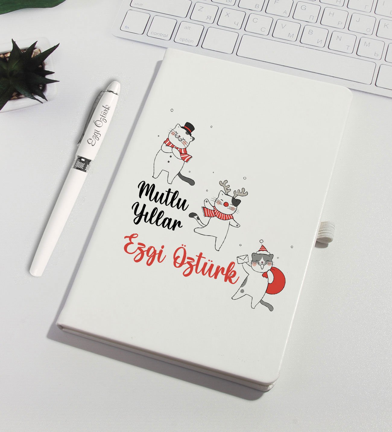 eJOYA Kişiye Özel Yeni Yıl Dilekleri Defter Kalem Seti 91086