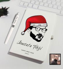 eJOYA Kişiye Özel Karikatür Tasarım Yeni Yıl Dilekleri Defter Kalem Seti 91106
